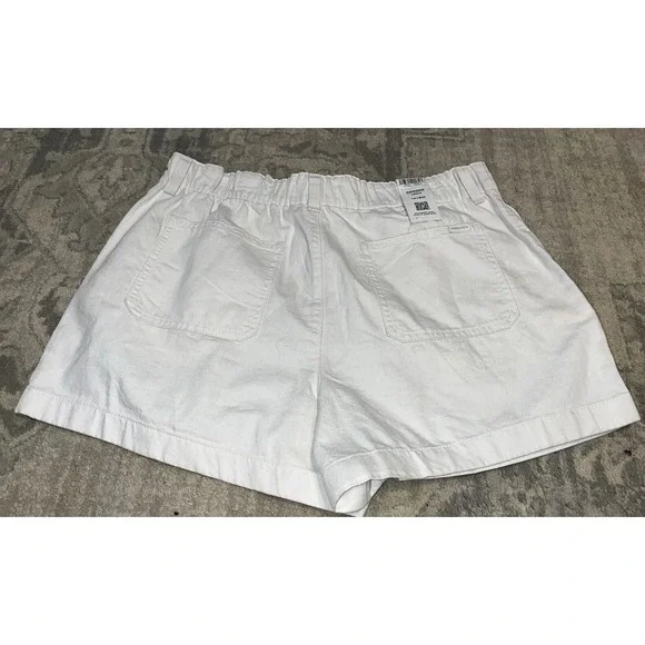 New White Levi's Denizen Womens High Loose A-line Shorts Size 14 - Picture 4 of 6